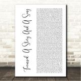 Lilias Trotter Focussed A Story And A Song White Script Song Lyric Wall Art Canvas Framed Print