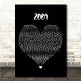 Mac Miller 2009 Black Heart Song Lyric Wall Art Canvas Framed Print