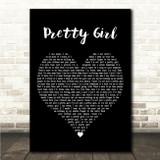 Maggie Lindemann Pretty Girl Black Heart Song Lyric Wall Art Canvas Framed Print