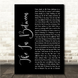 Matt Maher The In Between Black Script Song Lyric Wall Art Canvas Framed Print