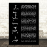 Michael Bolton Now That I Found You Black Script Song Lyric Wall Art Canvas Framed Print