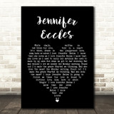 The Hollies Jennifer Eccles Black Heart Song Lyric Quote Music Print