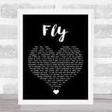 The Jam Fly Black Heart Song Lyric Quote Music Print