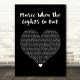 The Libertines Music When The Lights Go Out Black Heart Song Lyric Quote Music Print