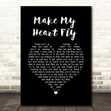 The Proclaimers Make My Heart Fly Black Heart Song Lyric Quote Music Print