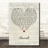 Mega Chariot Script Heart Song Lyric Wall Art Canvas Framed Print