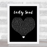 The Temptations Lady Soul Black Heart Song Lyric Quote Music Print