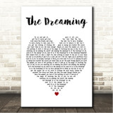 MONSTA X The Dreaming White Heart Song Lyric Wall Art Canvas Framed Print