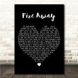 Niall Horan Fire Away Black Heart Song Lyric Wall Art Canvas Framed Print