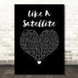 Thunder Like A Satellite Black Heart Song Lyric Quote Music Print