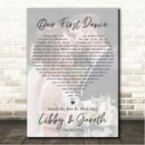 Noah Reid Simply the Best Full Page Portrait Photo First Dance Wedding Song Lyric Wall Art Canvas Framed Print