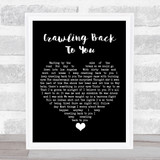 Tom Petty Crawling Back To You Black Heart Song Lyric Quote Music Print