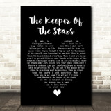Tracy Byrd The Keeper Of The Stars Black Heart Song Lyric Quote Music Print