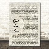 Nightwish Ghost Love Score Vintage Script Song Lyric Wall Art Canvas Framed Print