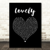 Twenty One Pilots Lovely Black Heart Song Lyric Quote Music Print