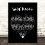 Of Monsters and Men Wild Roses Black Heart Song Lyric Wall Art Canvas Framed Print