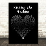 OMD Kissing the Machine Black Heart Song Lyric Wall Art Canvas Framed Print