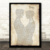 Olly Murs Busy Gay Couple Two Men Dancing Song Lyric Wall Art Canvas Framed Print