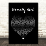 UB40 Homely Girl Black Heart Song Lyric Quote Music Print