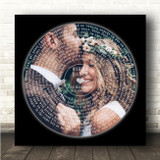 Old Dominion One Man Band Square Vinyl Record Wedding Photo Black Song Lyric Wall Art Canvas Framed Print