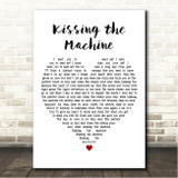 OMD Kissing the Machine White Heart Song Lyric Wall Art Canvas Framed Print
