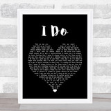 Westlife I Do Black Heart Song Lyric Quote Music Print