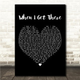 P!nk When I Get There Black Heart Song Lyric Wall Art Canvas Framed Print