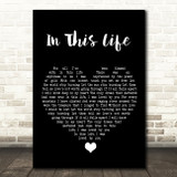 Westlife In This Life Black Heart Song Lyric Quote Music Print