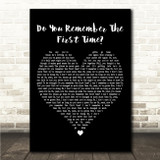 Pulp Do You Remember The First Time Black Heart Song Lyric Wall Art Canvas Framed Print
