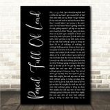 Paolo Nutini Pencil Full Of Lead Black Script Song Lyric Wall Art Canvas Framed Print