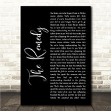 Puscifer The Remedy Black Script Song Lyric Wall Art Canvas Framed Print