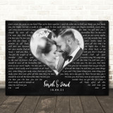 Paramore Still Into You Landscape Black Heart Wedding Photo Song Lyric Wall Art Canvas Framed Print