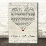 P!nk When I Get There Script Heart Song Lyric Wall Art Canvas Framed Print