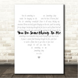 Paul Weller You Do Something To Me Simple Heart Pale Grey Song Lyric Wall Art Canvas Framed Print