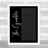 Fun. The Gambler Black Script Song Lyric Print