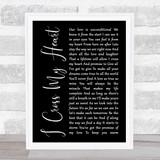 George Strait George Strait I Cross My Heart Black Script Song Lyric Print