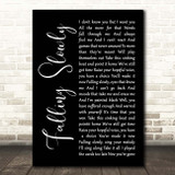 Glen Hansard, Marketa Irglova Falling Slowly Black Script Song Lyric Print