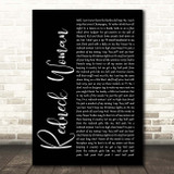 Gretchen Wilson Redneck Woman Black Script Song Lyric Print