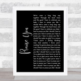 Hannah Grace Praise You Black Script Song Lyric Print