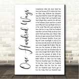 Quincy Jones One Hundred Ways White Script Song Lyric Wall Art Canvas Framed Print