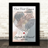 Rhys Lewis Things You Can't Change Black Border Wedding Photo First Dance Song Lyric Wall Art Canvas Framed Print