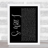 Hillsong United So Will I Black Script Song Lyric Print