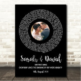 Roy Ayers Ubiquity Everybody Loves the Sunshine Black Vinyl Record Wedding First Dance Photo Song Lyric Wall Art Canvas Framed Print