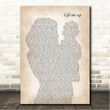 Rihanna Lift Me Up Mother & Baby Song Lyric Wall Art Canvas Framed Print