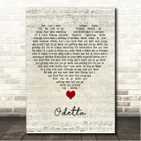 Rag'n'Bone Man Odetta Script Heart Song Lyric Wall Art Canvas Framed Print