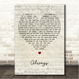 Richard Marx Always Script Heart Song Lyric Wall Art Canvas Framed Print