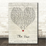 RuthAnne The Vow Script Heart Song Lyric Wall Art Canvas Framed Print
