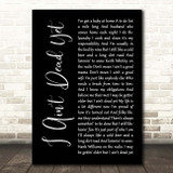 Ashton Shepherd I Ain't Dead Yet Black Script Song Lyric Print