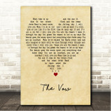 RuthAnne The Vow Vintage Heart Song Lyric Wall Art Canvas Framed Print