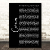 Lana Del Rey Carmen Black Script Song Lyric Print